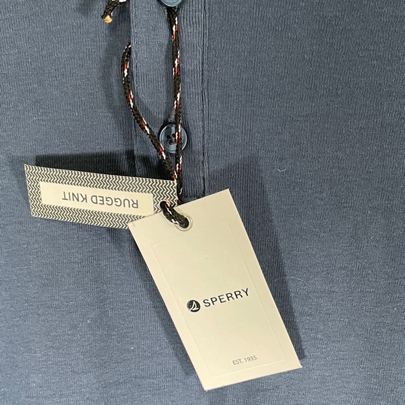 NWT Sperry Blue Long Sleeve Shirt - Picture 2 of 7